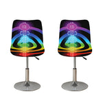 Seven Chakras Rainbow Of Life Print Bar Stool Covers