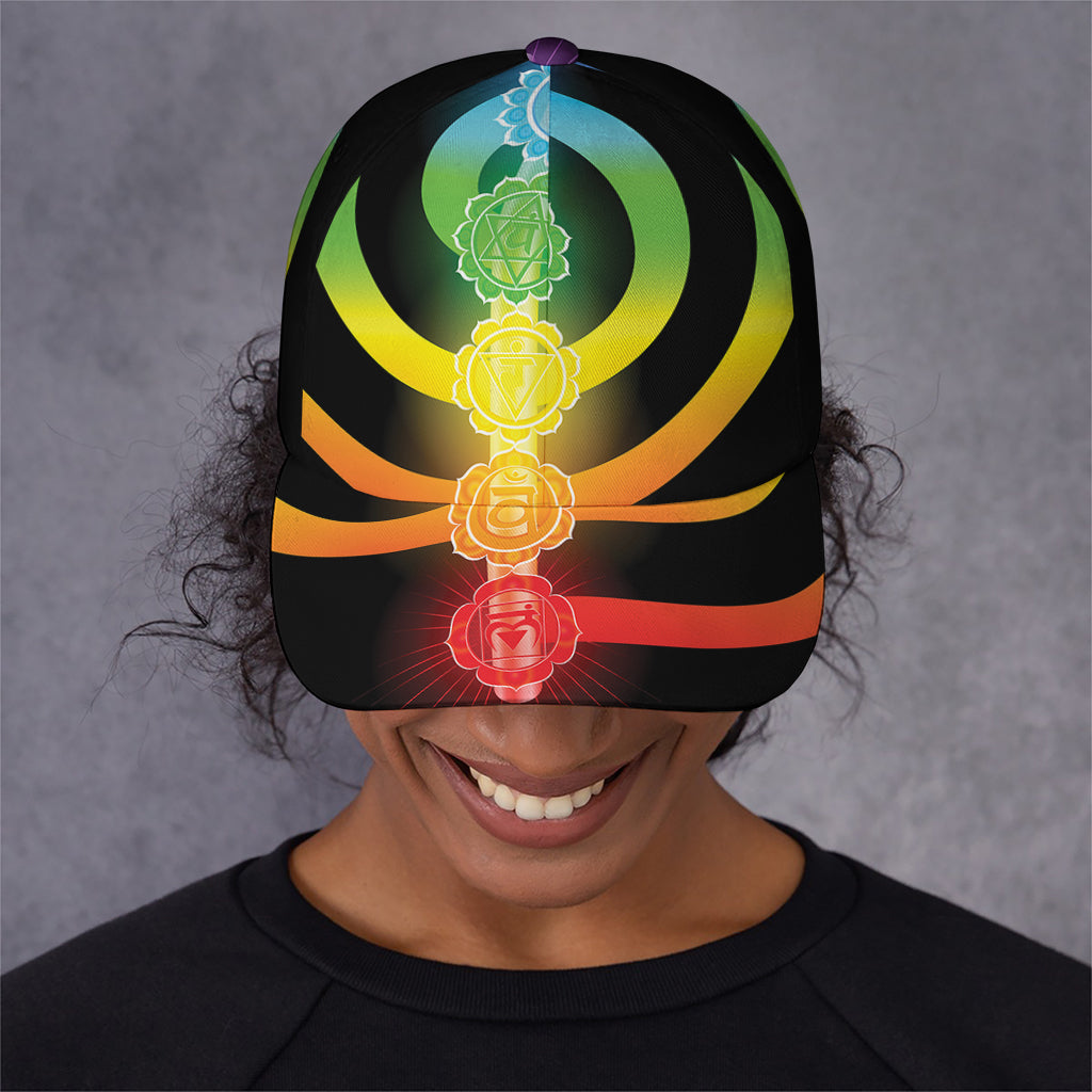 Seven Chakras Rainbow Of Life Print Baseball Cap