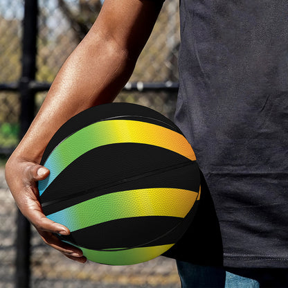 Seven Chakras Rainbow Of Life Print Basketball
