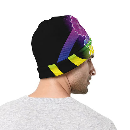 Seven Chakras Rainbow Of Life Print Beanie