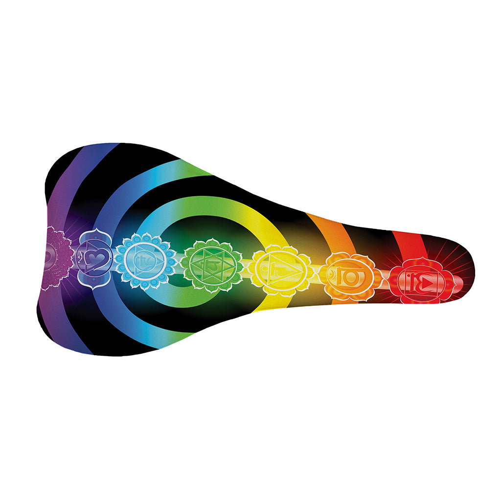 Seven Chakras Rainbow Of Life Print Bicycle Seat Cover
