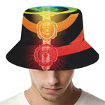 Seven Chakras Rainbow Of Life Print Bucket Hat
