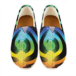 Seven Chakras Rainbow Of Life Print Casual Shoes