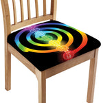 Seven Chakras Rainbow Of Life Print Chair Cushion Cover