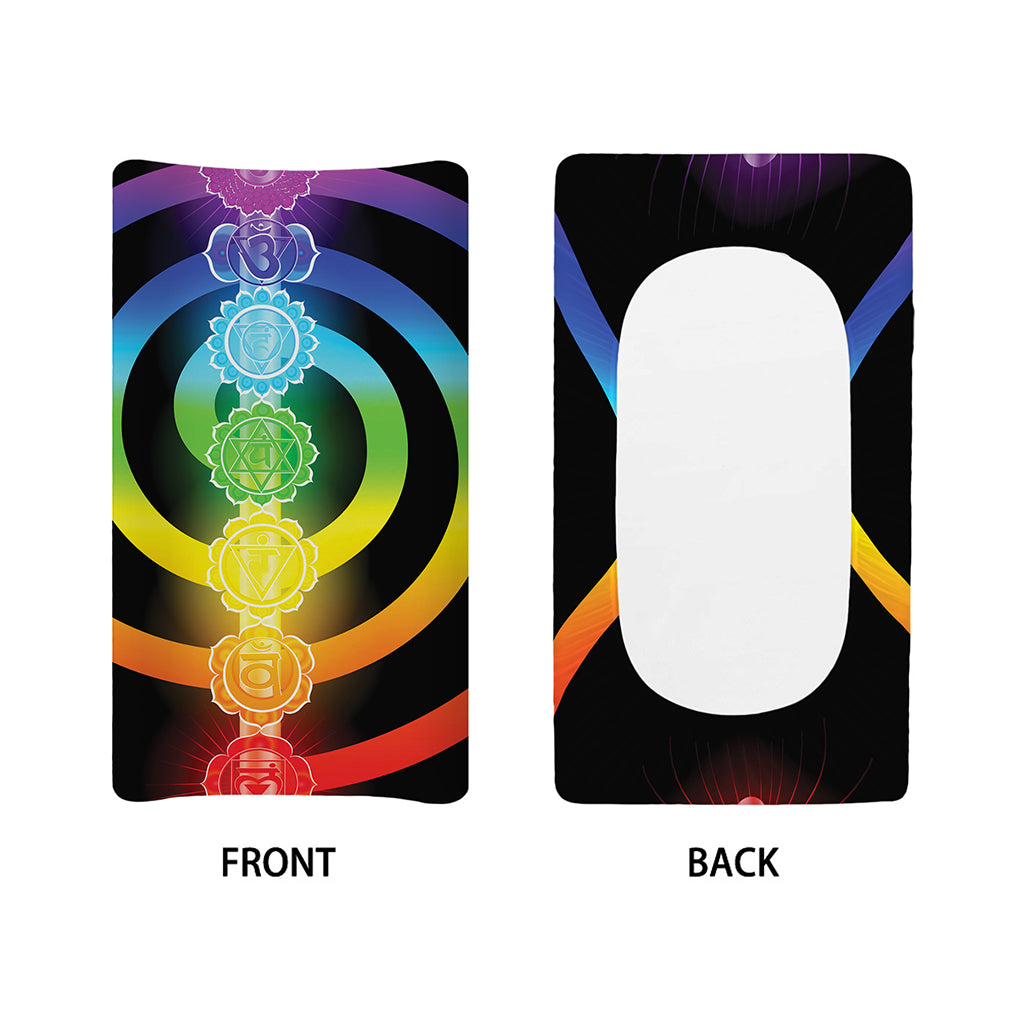 Seven Chakras Rainbow Of Life Print Changing Pad Cover