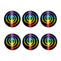 Seven Chakras Rainbow Of Life Print Coaster Set