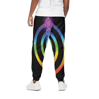 Seven Chakras Rainbow Of Life Print Cotton Pants