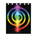 Seven Chakras Rainbow Of Life Print Curtain