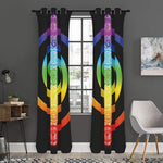 Seven Chakras Rainbow Of Life Print Curtain
