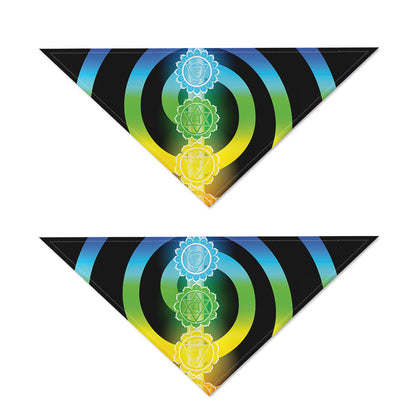 Seven Chakras Rainbow Of Life Print Dog Bandana