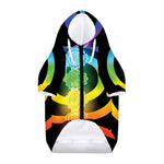 Seven Chakras Rainbow Of Life Print Dog Zip Up Hoodie