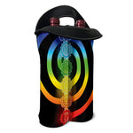 Seven Chakras Rainbow Of Life Print Double Neoprene Wine Tote