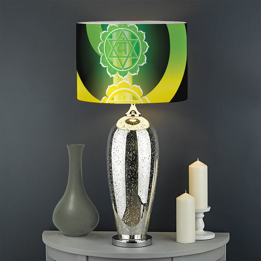 Seven Chakras Rainbow Of Life Print Drum Lamp Shade