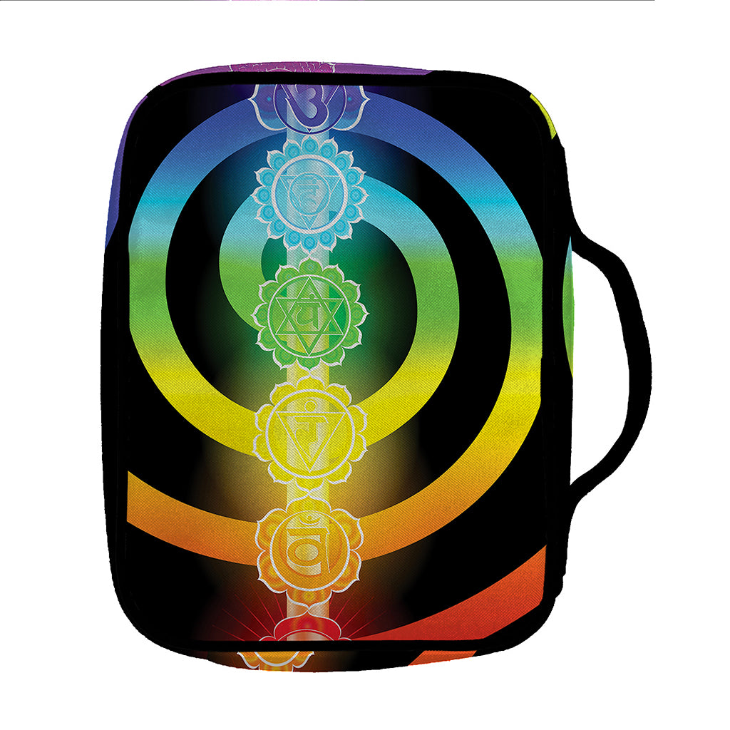 Seven Chakras Rainbow Of Life Print Front Pocket Bible Bag