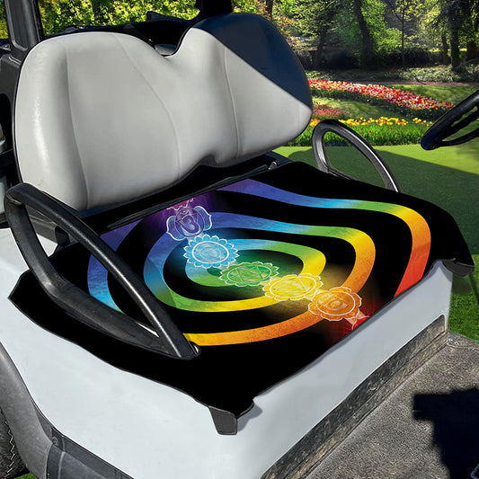 Seven Chakras Rainbow Of Life Print Golf Cart Seat Cover