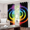 Seven Chakras Rainbow Of Life Print Grommet Curtains