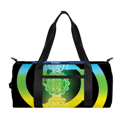 Seven Chakras Rainbow Of Life Print Gym Bag