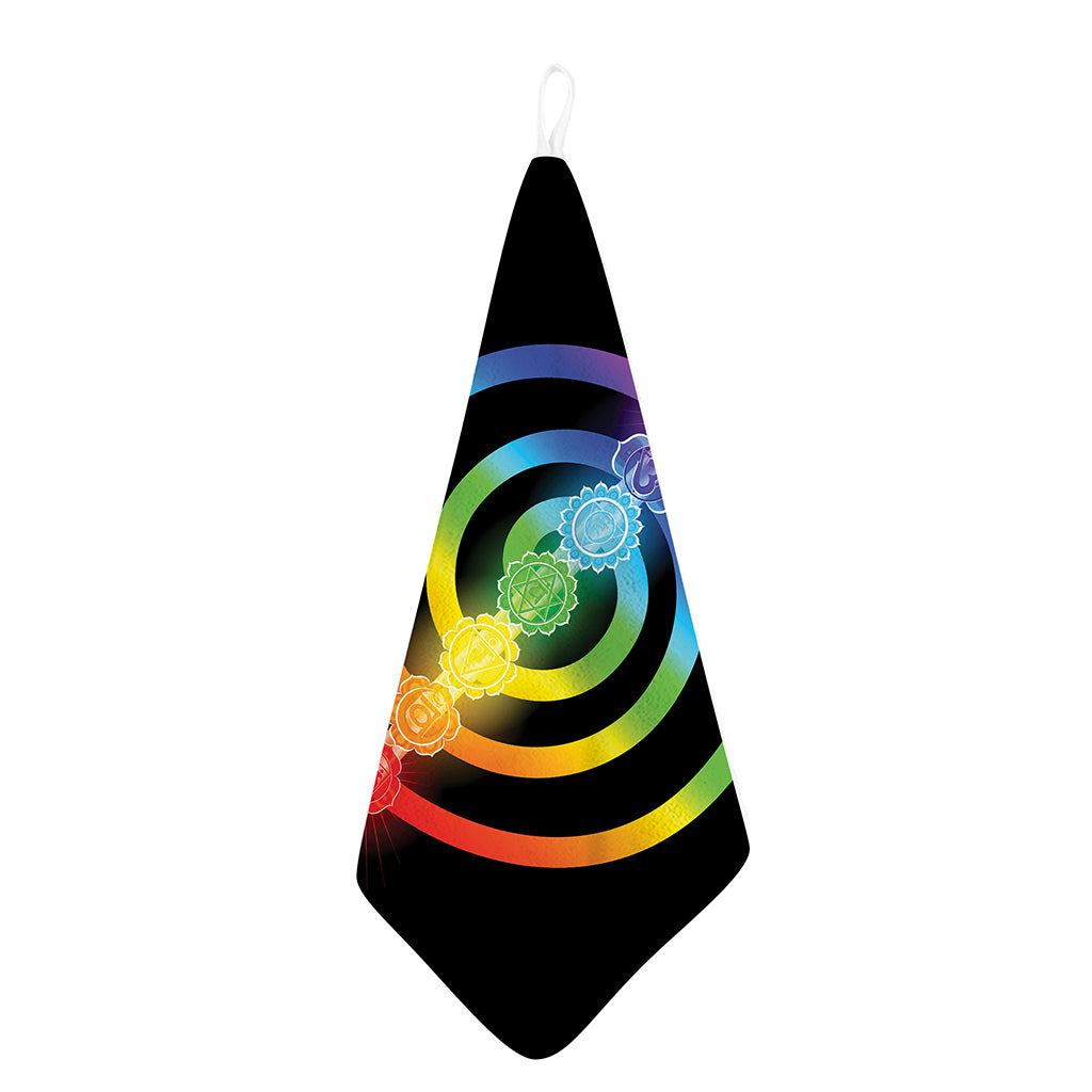 Seven Chakras Rainbow Of Life Print Hand Towel