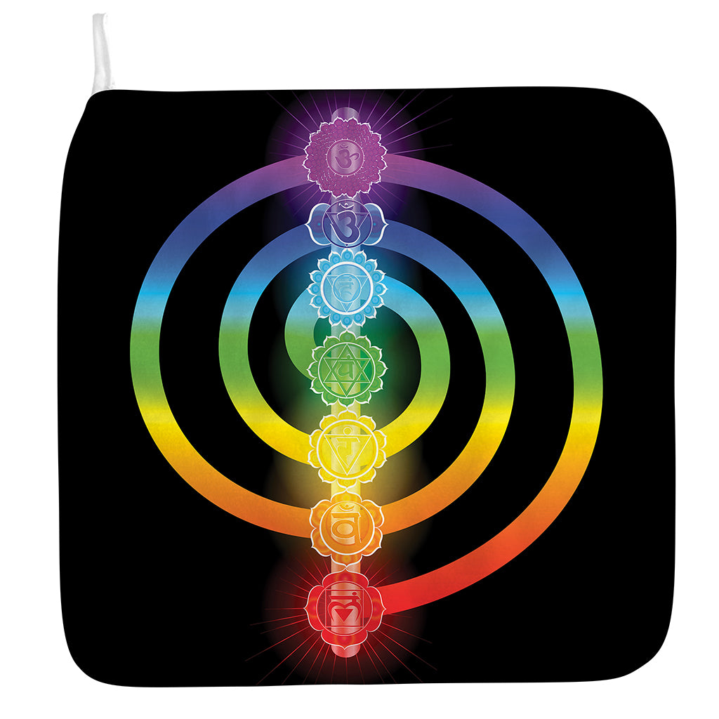 Seven Chakras Rainbow Of Life Print Hand Towel