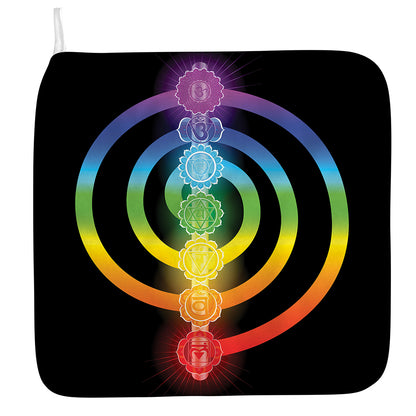 Seven Chakras Rainbow Of Life Print Hand Towel