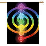 Seven Chakras Rainbow Of Life Print House Flag