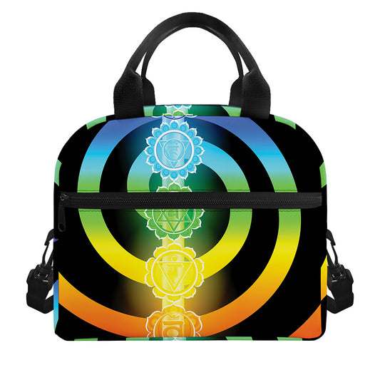 Seven Chakras Rainbow Of Life Print Insulated Lunch Bag