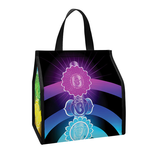 Seven Chakras Rainbow Of Life Print Insulated Lunch Tote