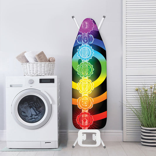 Seven Chakras Rainbow Of Life Print Ironing Board Cover