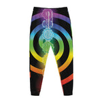 Seven Chakras Rainbow Of Life Print Jogger Pants