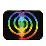 Seven Chakras Rainbow Of Life Print Laptop Sleeve