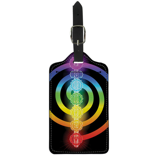 Seven Chakras Rainbow Of Life Print Luggage Tag