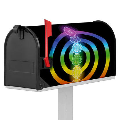 Seven Chakras Rainbow Of Life Print Mailbox Cover