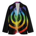 Seven Chakras Rainbow Of Life Print Men's Blazer