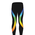 Seven Chakras Rainbow Of Life Print Men's leggings