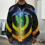 Seven Chakras Rainbow Of Life Print Men's Shirt Jacket