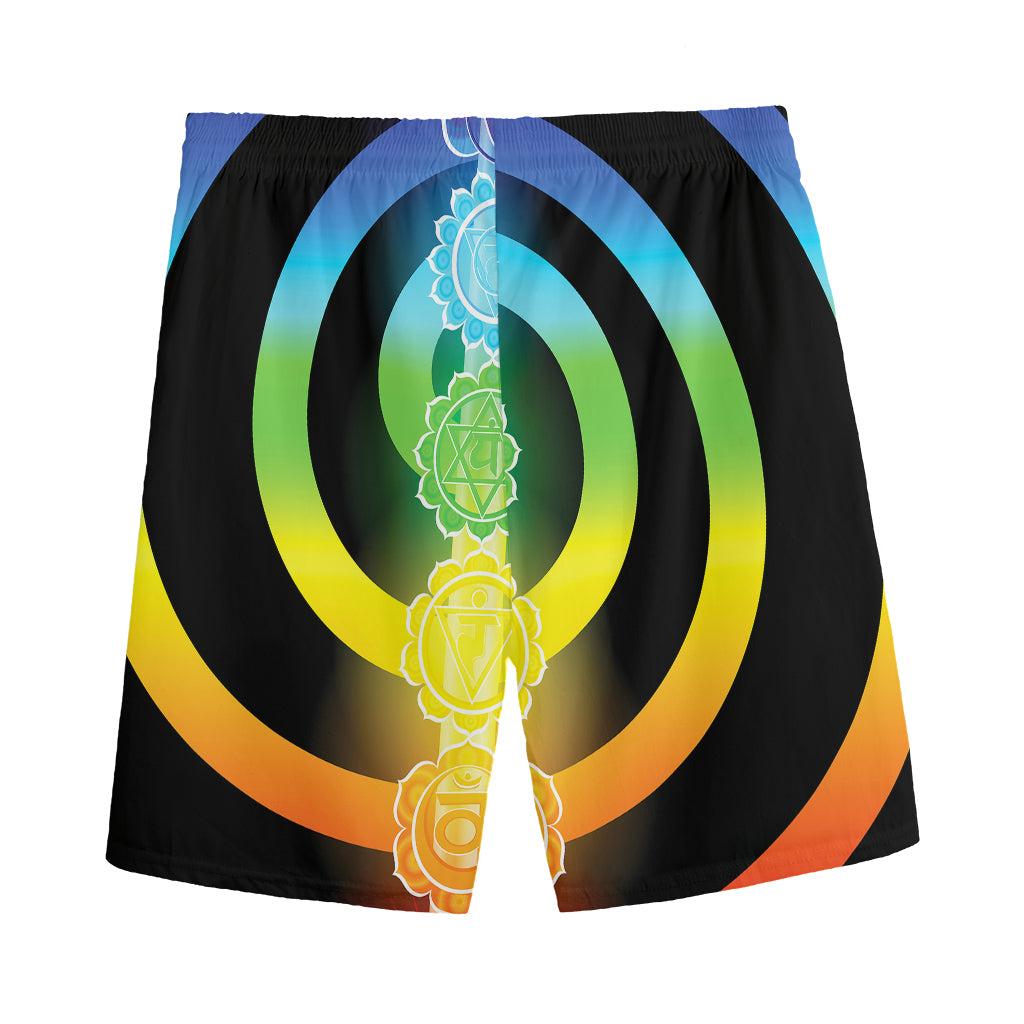 Seven Chakras Rainbow Of Life Print Men's Sports Shorts