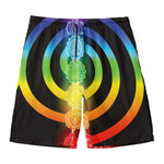 Seven Chakras Rainbow Of Life Print Men's Swim Trunks