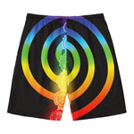 Seven Chakras Rainbow Of Life Print Men's Swim Trunks
