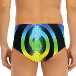 Seven Chakras Rainbow Of Life Print Men's Triangle Swim Briefs