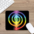 Seven Chakras Rainbow Of Life Print Mouse Pad