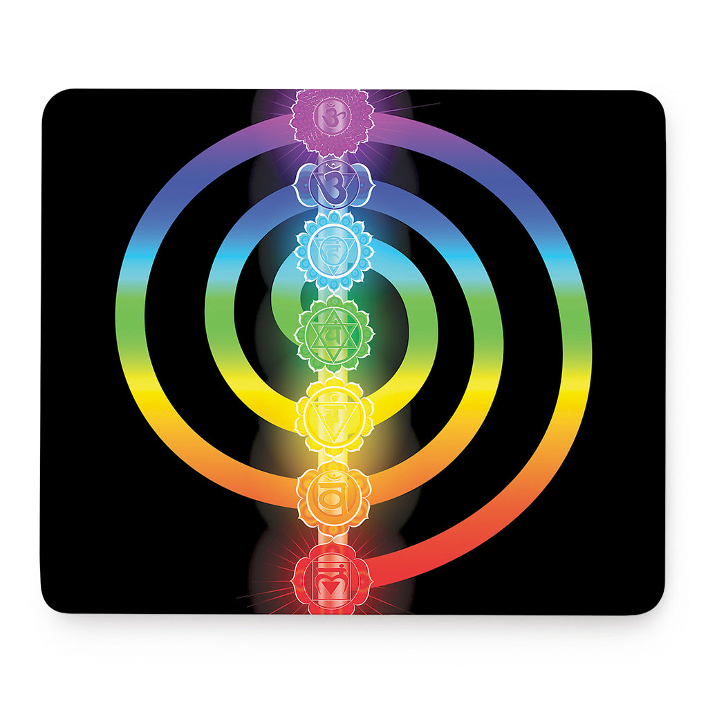 Seven Chakras Rainbow Of Life Print Mouse Pad