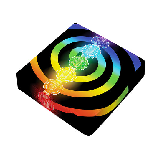 Seven Chakras Rainbow Of Life Print Outdoor Seat Cushion Cover