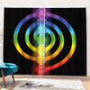 Seven Chakras Rainbow Of Life Print Pencil Pleat Curtains