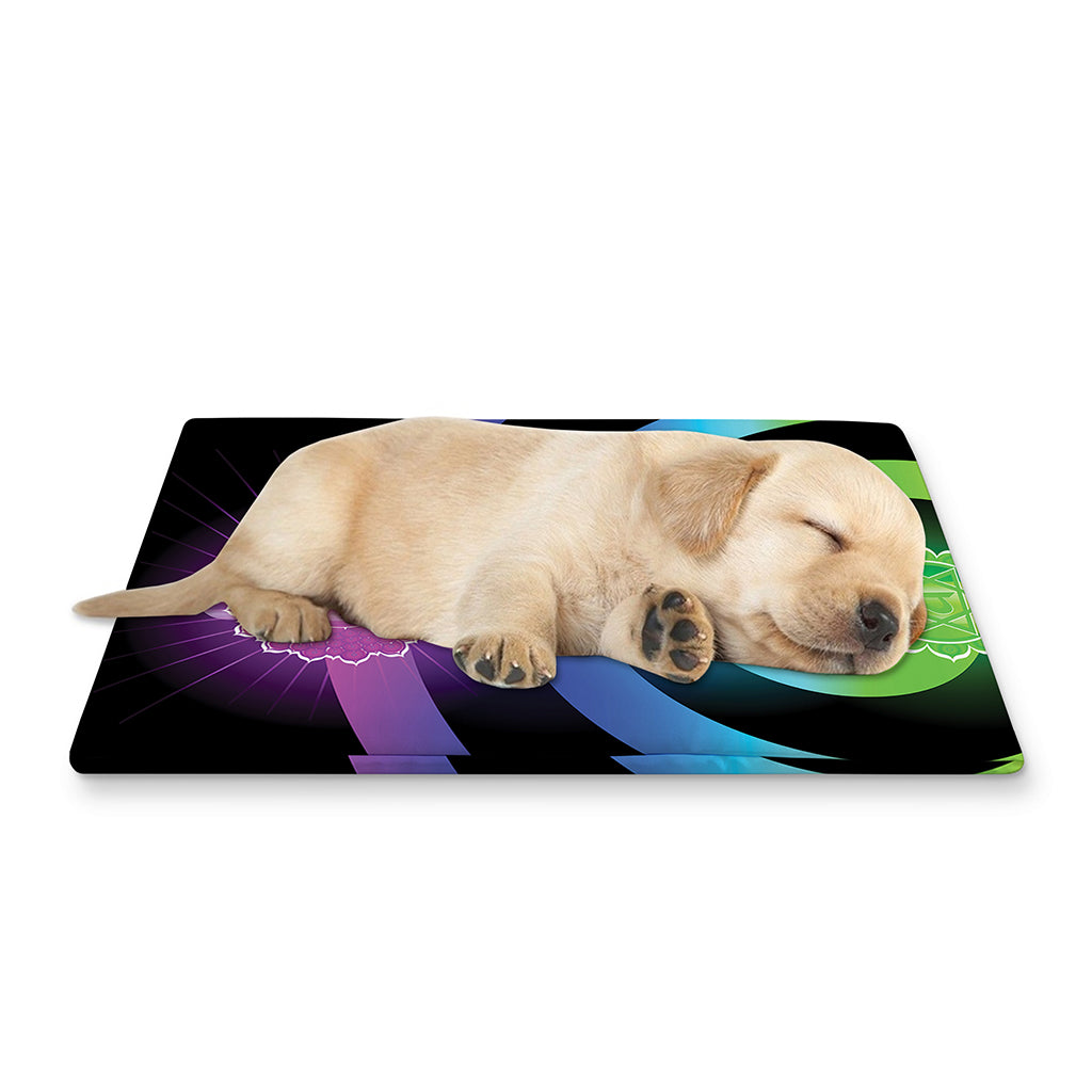 Seven Chakras Rainbow Of Life Print Pet Cooling Mat Cover