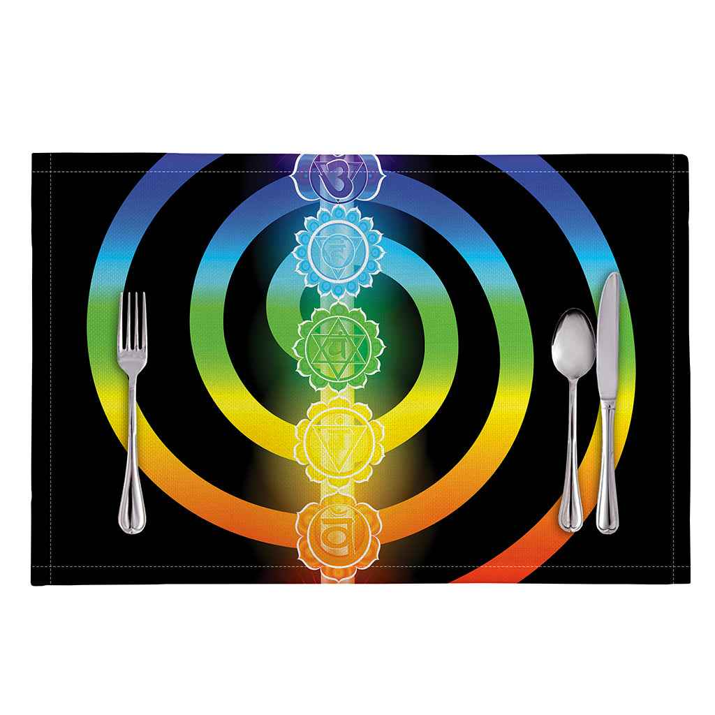Seven Chakras Rainbow Of Life Print Placemat