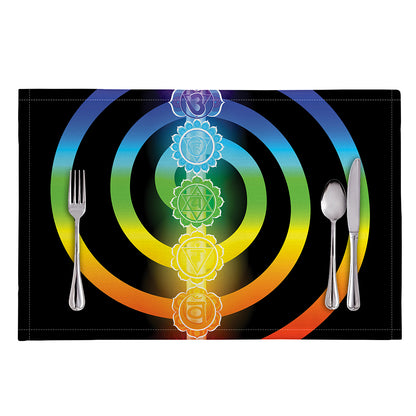 Seven Chakras Rainbow Of Life Print Placemat