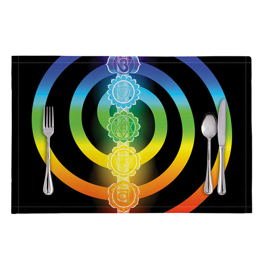Seven Chakras Rainbow Of Life Print Placemat