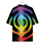 Seven Chakras Rainbow Of Life Print Rayon Hawaiian Shirt