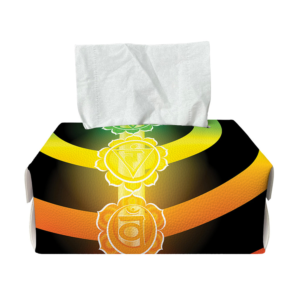 Seven Chakras Rainbow Of Life Print Rectangle Tissue Box Cover