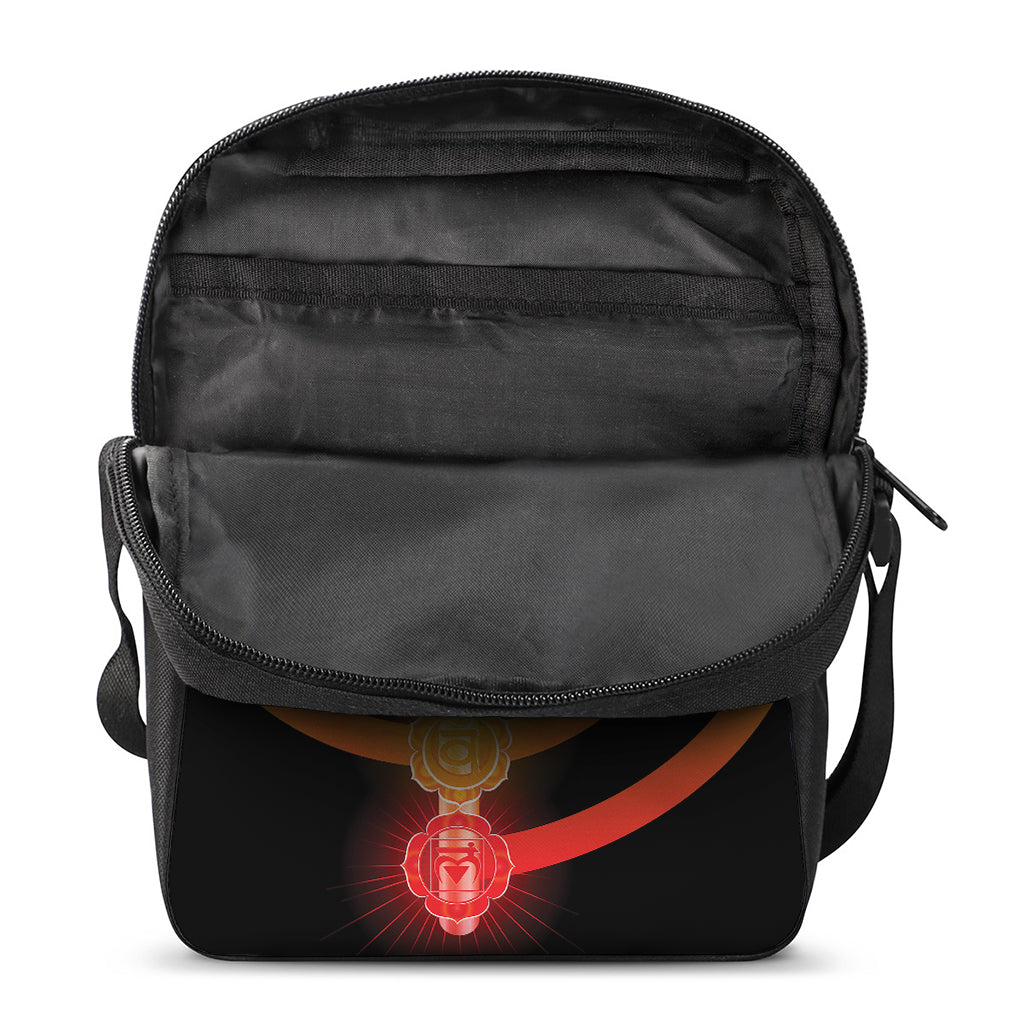 Seven Chakras Rainbow Of Life Print Rectangular Crossbody Bag